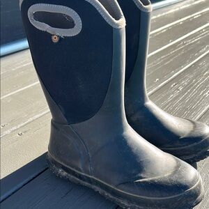 Bogs Kids Black Rubber Boots